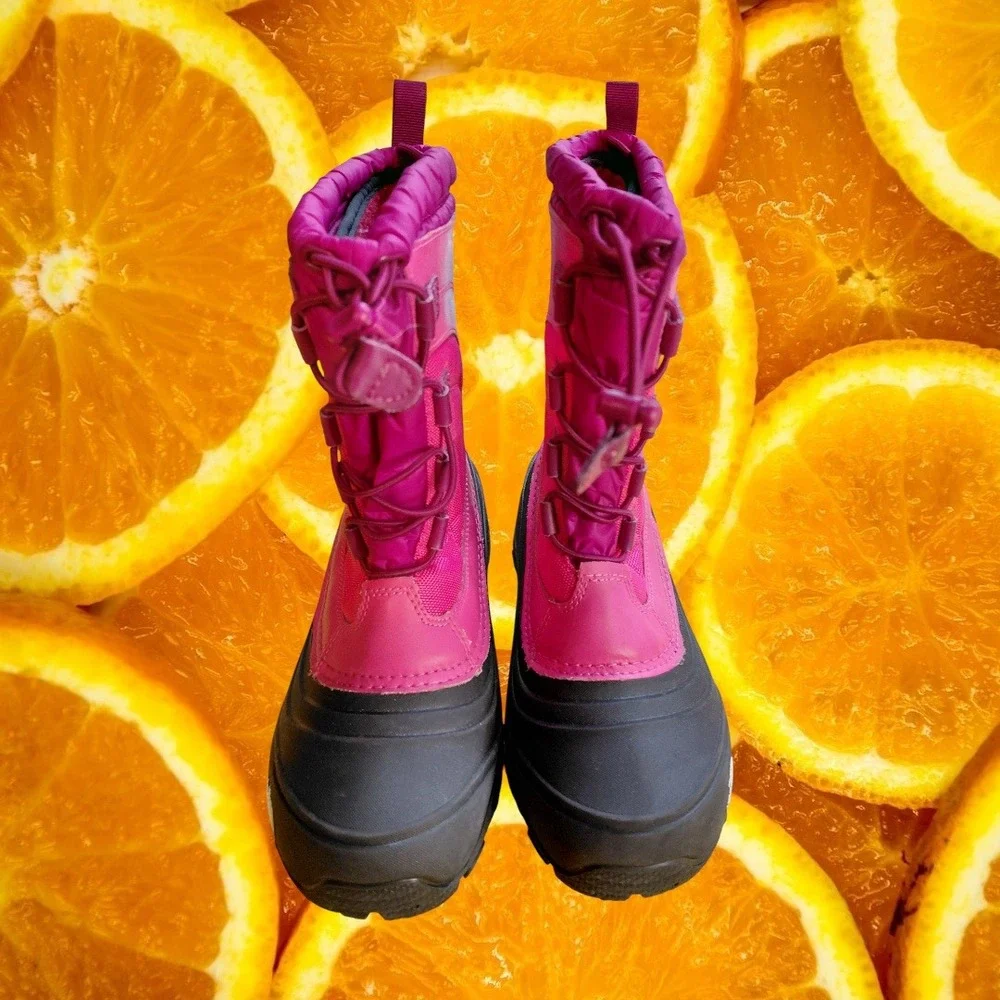 The North Face Waterproof Winter Snow Boots Pink Youth Girls‎ Size 6